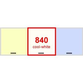 840 (cool-white) / Lichtfarbe