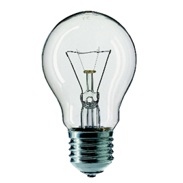 Stossfeste Glühlampe A55 25W/E27/klar