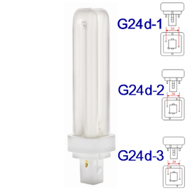 G24d Sockel (2 Pin) / DULUX D / PL-C