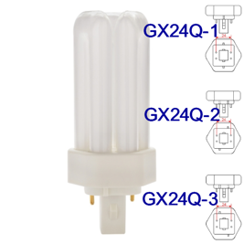 GX24q Sockel (4 Pin) / DULUX T/E / PL-T