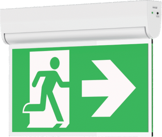 LED Notleuchte 3h Notbetrieb (Wand- u. Deckenmontage)