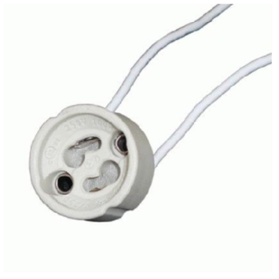 GU10 Fassung mit Anschlusskabel (Keramik)