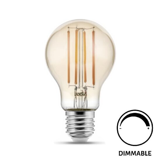 LED Retro A60 5W/E27/extra warm-white, amber/400Lm