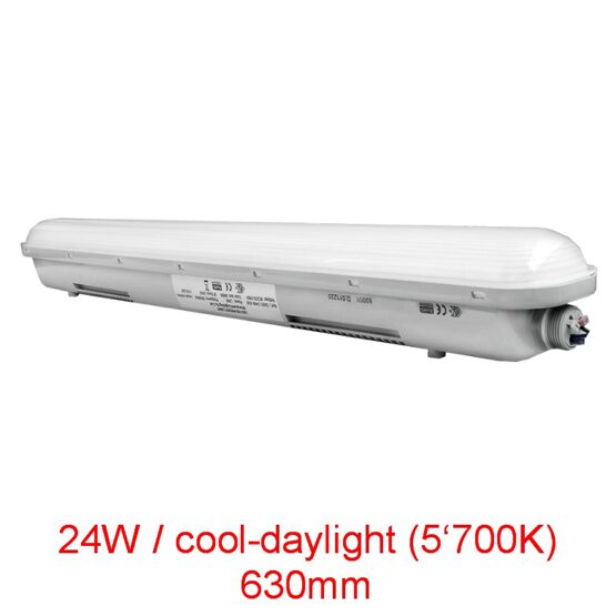 LED "ATLANTIS IP65" Feuchtraumleuchte 24W / 630mm / cool-daylight