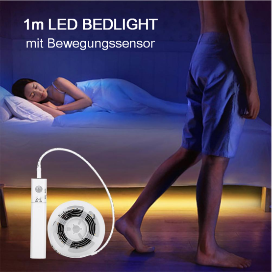 LED Bedlight 1m / mit Bewegungssensor